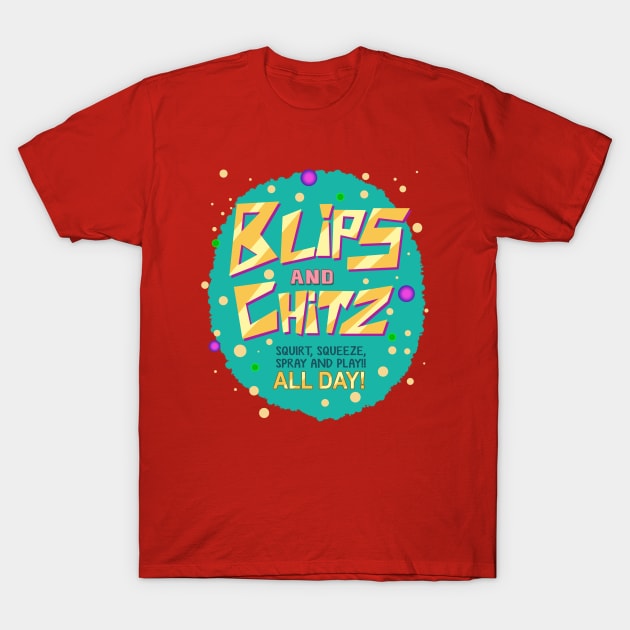 Blips and Chitz T-Shirt by ClayGrahamArt